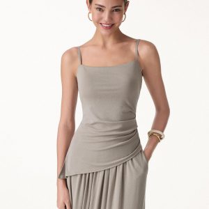Spaghetti Bra Top with Side Slit - Image 2