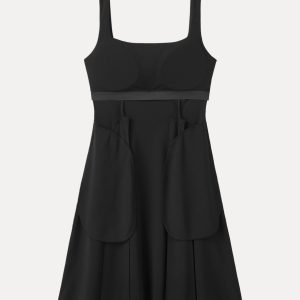 Square Neck Fit-and-flare Mini Bra Dress - Image 10