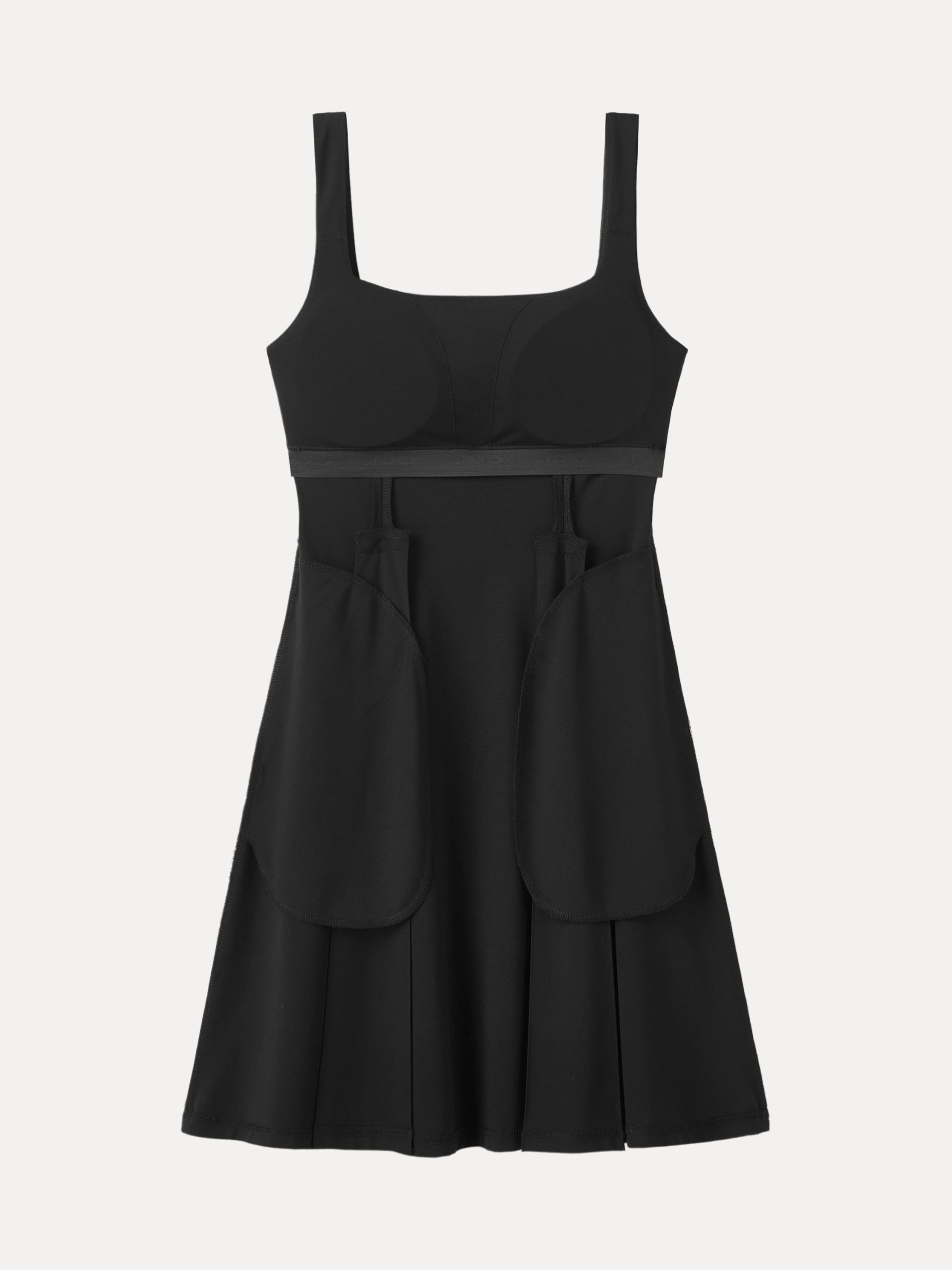 Square Neck Fit-and-flare Mini Bra Dress - Image 10