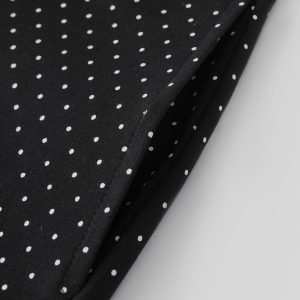 Stretch Cotton Polka Dot Wide Leg Pull-On Pants with Pockets Limited Edition - Image 10