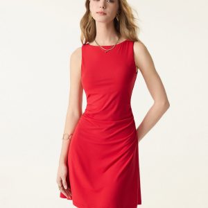SkinKiss Boatneck Ruched A-line Mini Bra Dress - Image 2