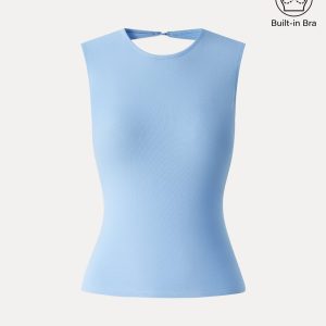 Back Smoothing Cooling Open-Back Bra Tank - Image 11