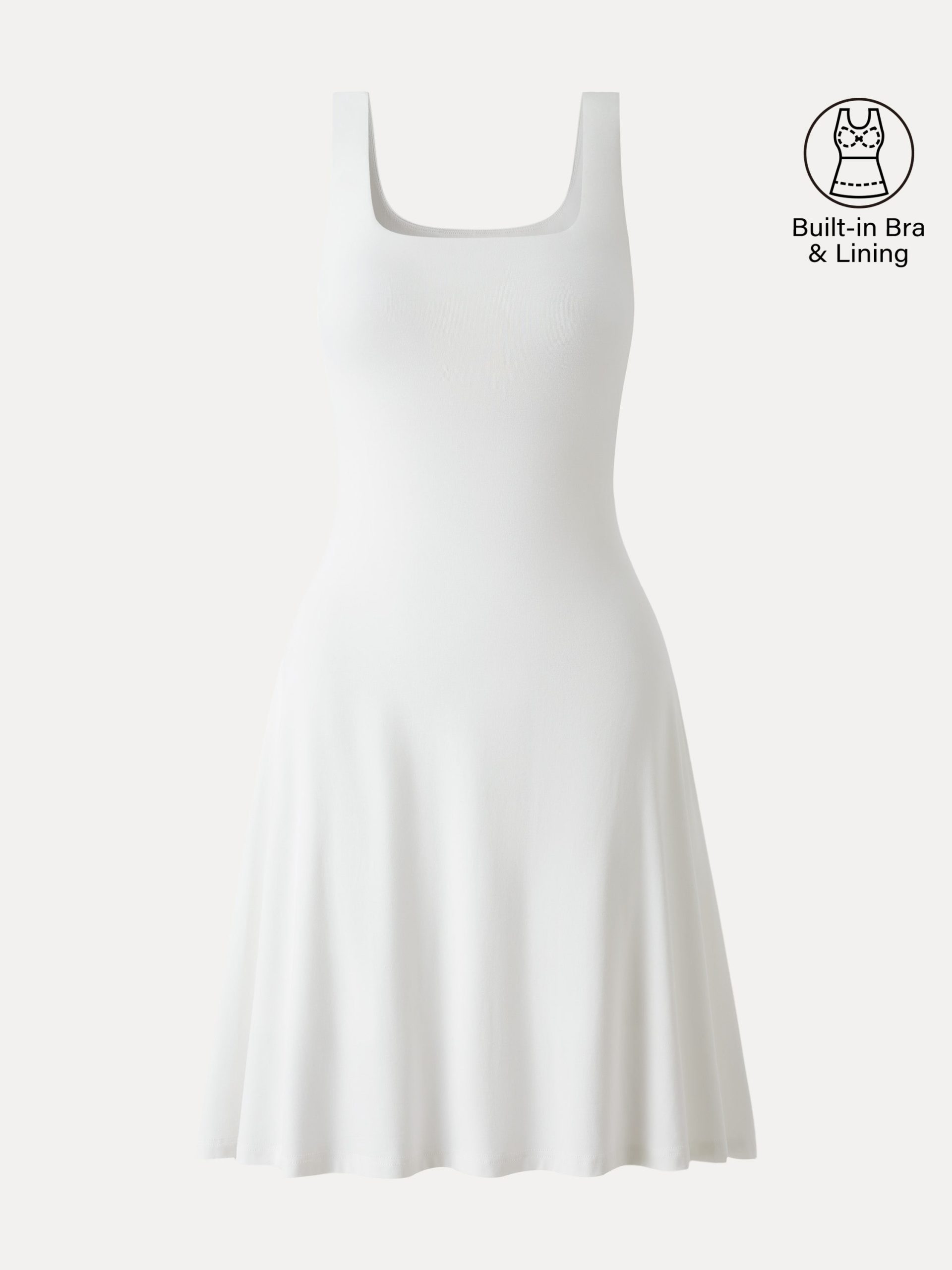 SkinKiss Cooling Square Neck Mini Bra Dress - Image 10