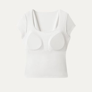 Smoothing Cowl Neck Ruched Bra Top - Image 10