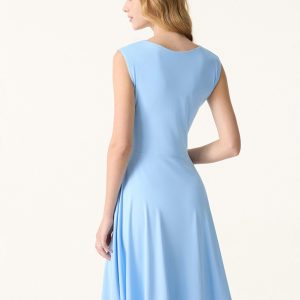 SkinKiss Boatneck Wide Shoulder Bra Dress with Pockets - Image 11