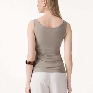Smooth Boatneck Ruched Bra Top - Image 6