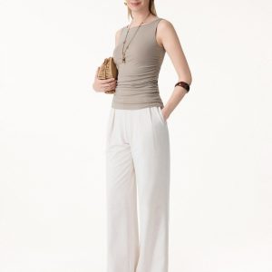 Smooth Boatneck Ruched Bra Top - Image 7