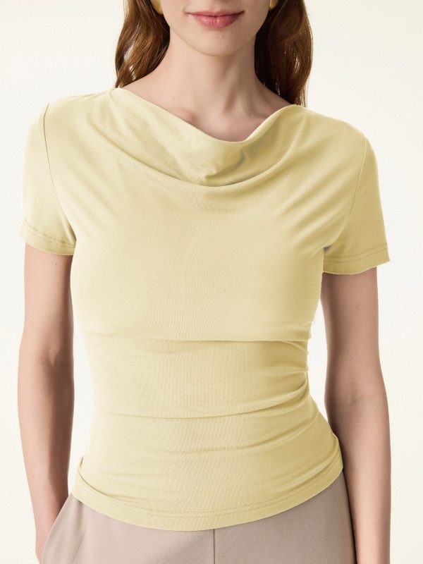SkinKiss Multi-Wear Cowl Neck Cooling Summer Tee