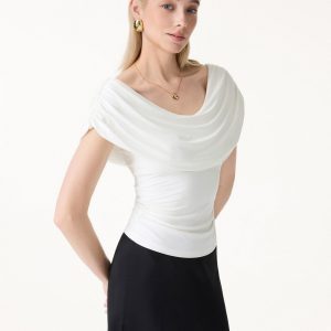 UltraSoft SkinKiss Draped U-Neck Ruched Bra Top - Image 7