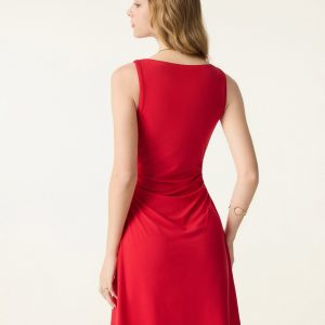 SkinKiss Boatneck Ruched A-line Mini Bra Dress - Image 8