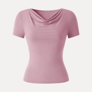SkinKiss Multi-Wear Cowl Neck Cooling Summer Tee - Image 2