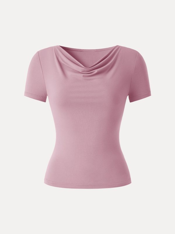 SkinKiss Multi-Wear Cowl Neck Cooling Summer Tee