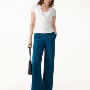 Smoothing Cowl Neck Ruched Bra Top - Image 5