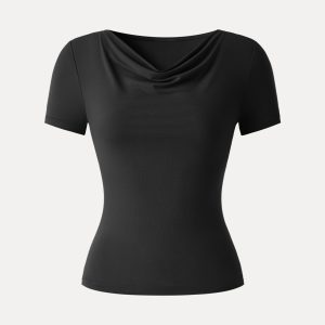 SkinKiss Multi-Wear Cowl Neck Cooling Summer Tee - Image 11