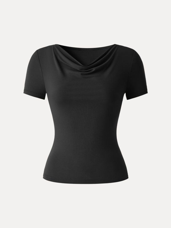 SkinKiss Multi-Wear Cowl Neck Cooling Summer Tee