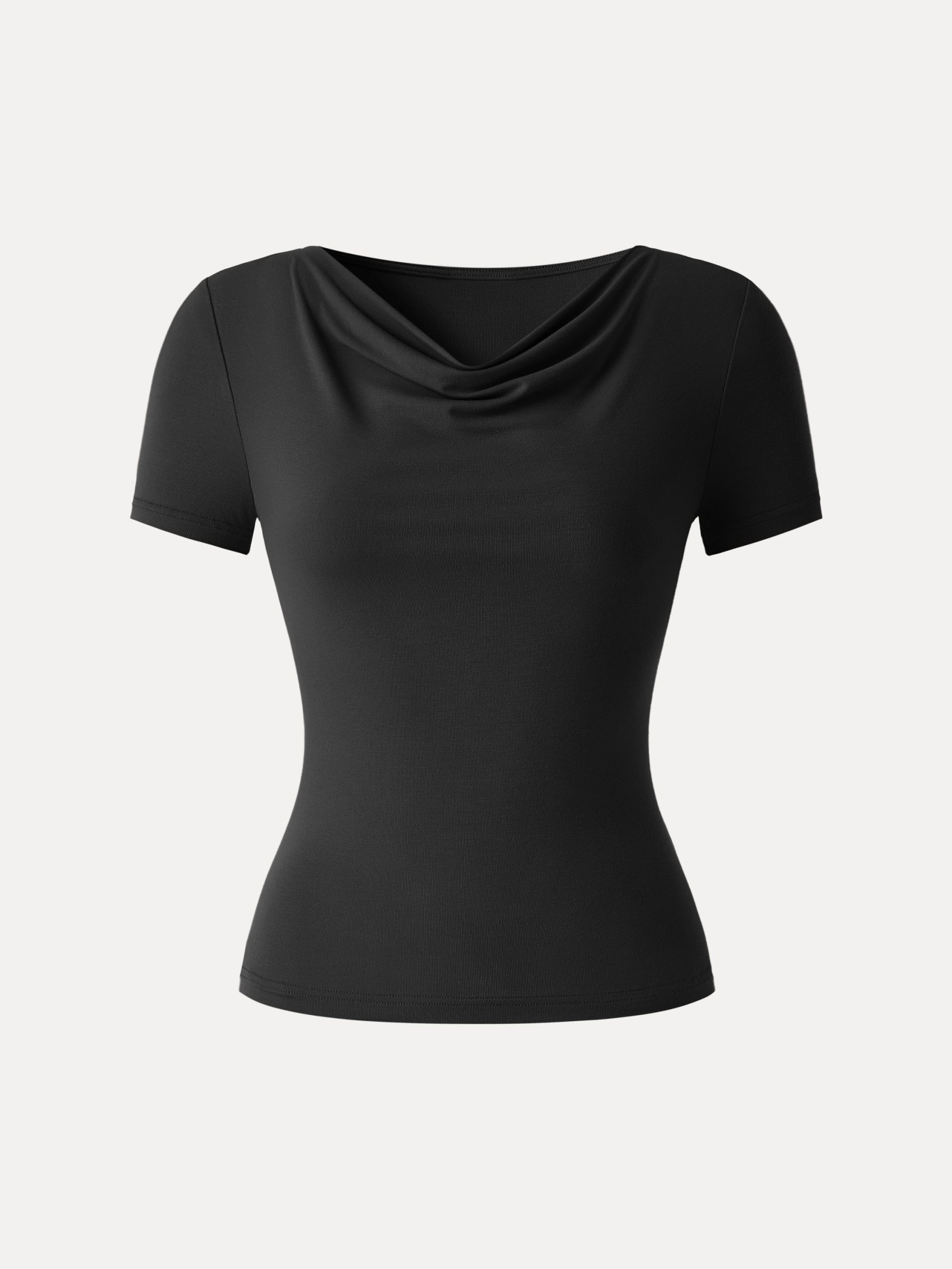SkinKiss Multi-Wear Cowl Neck Cooling Summer Tee - Image 11