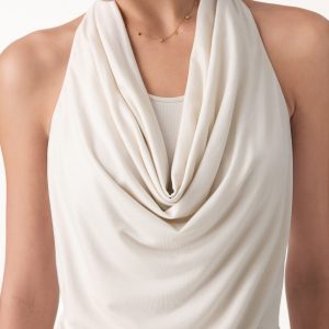 Matte Multi-Wear Cowl Neck Bra Top - Image 7