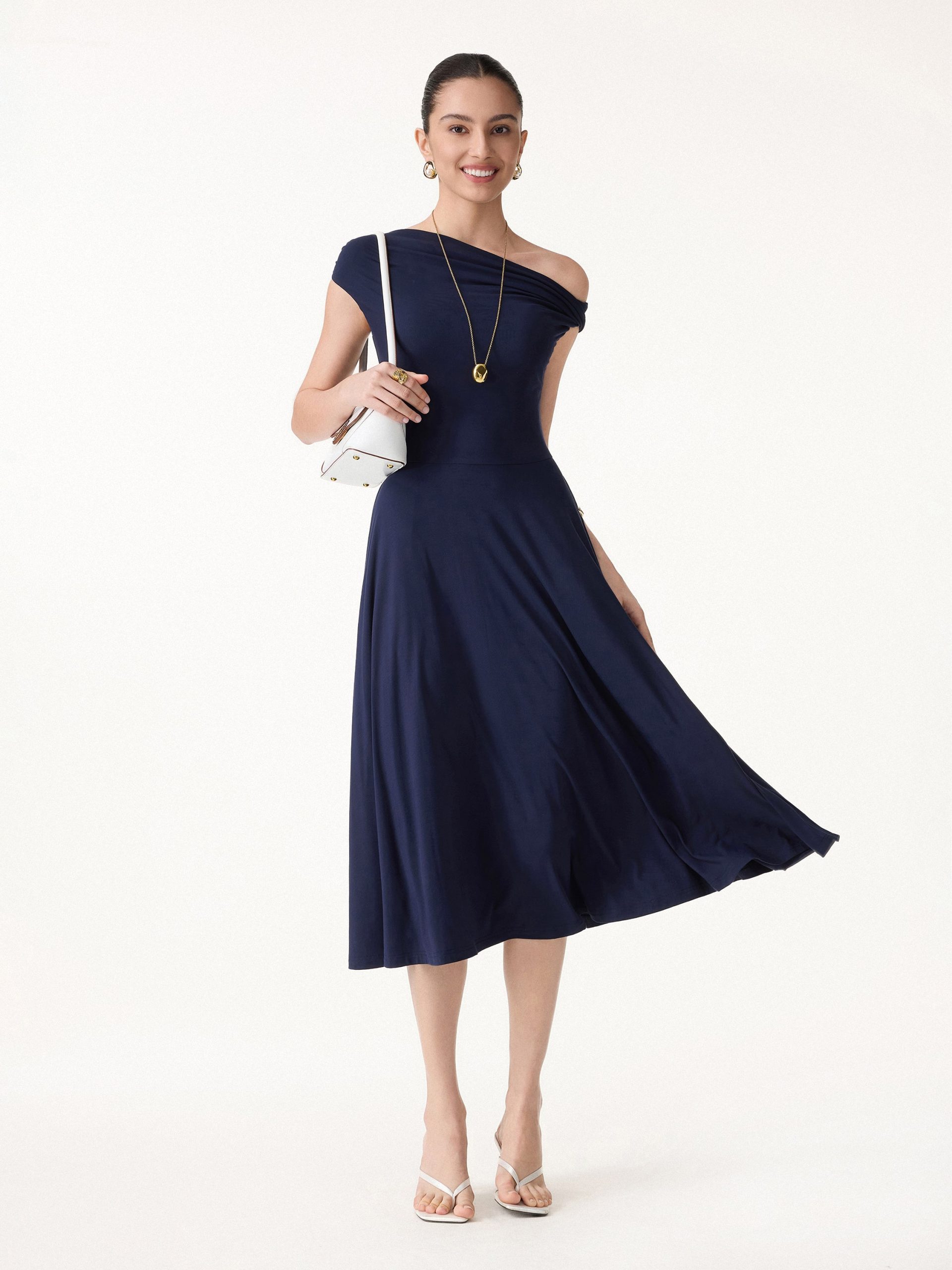 SkinKiss Multi-Wear Midi Bra Dress with Pockets - Image 1