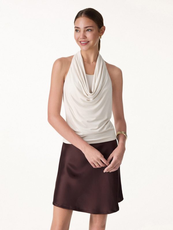 Matte Multi-Wear Cowl Neck Bra Top