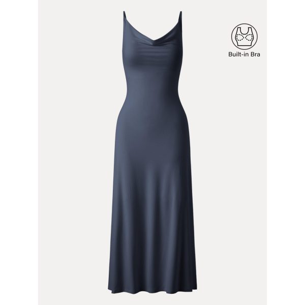 Effortless Vacay Cowl Neck Midi Bra Dress