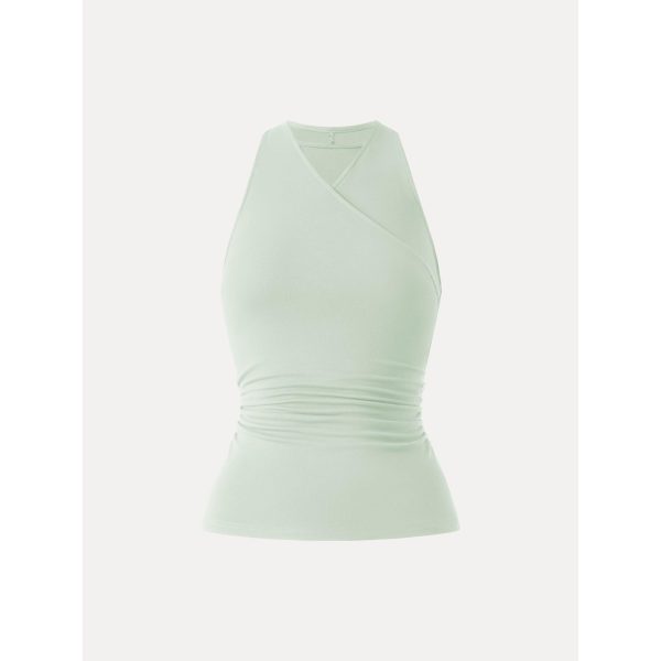 Ultrasoft Surplice Sleeveless Top